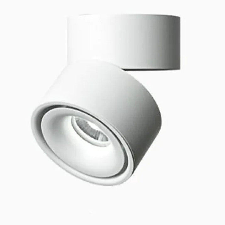 Round LED Recessed Ceiling Spotlight Small Metal 10cm White Black Modern Lighting Hallway Corridor Living Room Kitchen | Sansoti