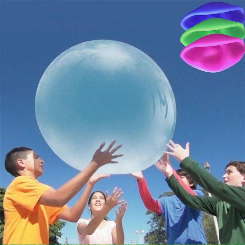 Aufblasbarer transparanter Spielball aus TPR, 60 cm, wasserfestes Outdoor-Spielzeug für Kinder, Sommer, Trampolin, Pool | Sansoti