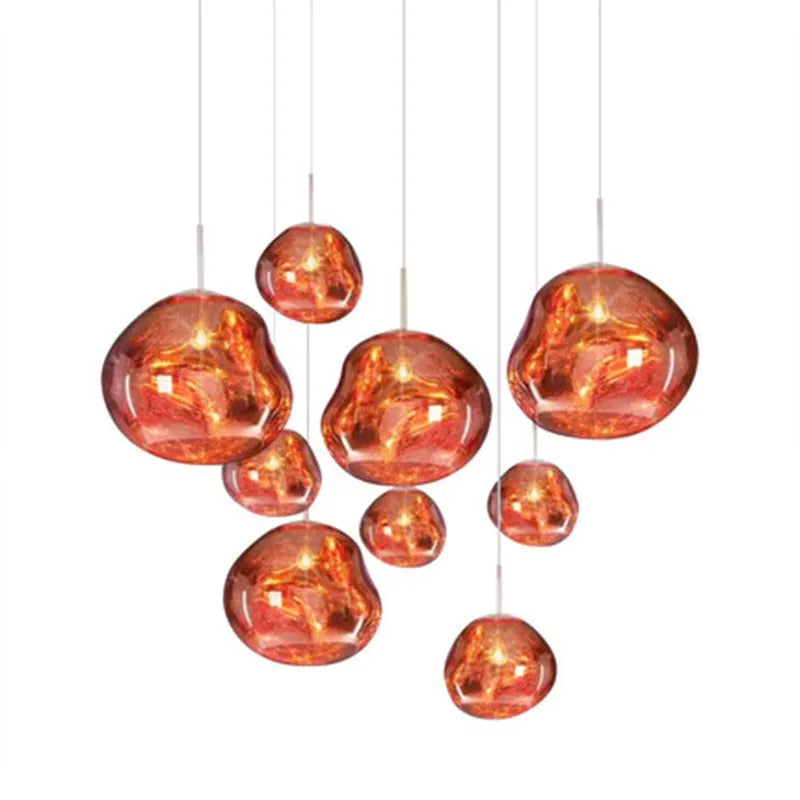 Hanglamp Organisch Acryl Lava Warm Wit E27 Woonkamer Slaapkamer Eetkamer 20 28 38cm | Sansoti