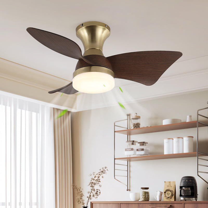 Moderne Plafondventilator met Verlichting – Houtnerf – Ø55 cm – Afstandsbediening – 6 Snelheden | Sansoti