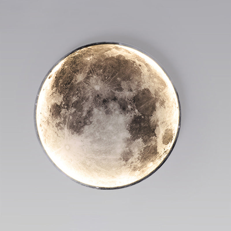 Wandleuchte Mond Wandbild LED Dimmbar Fernbedienung Wohnzimmer Schlafzimmer | Restfield