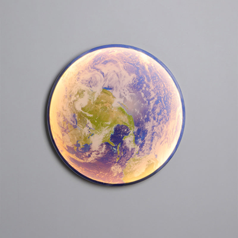 Wandleuchte Mond Wandbild LED Dimmbar Fernbedienung Wohnzimmer Schlafzimmer | Restfield