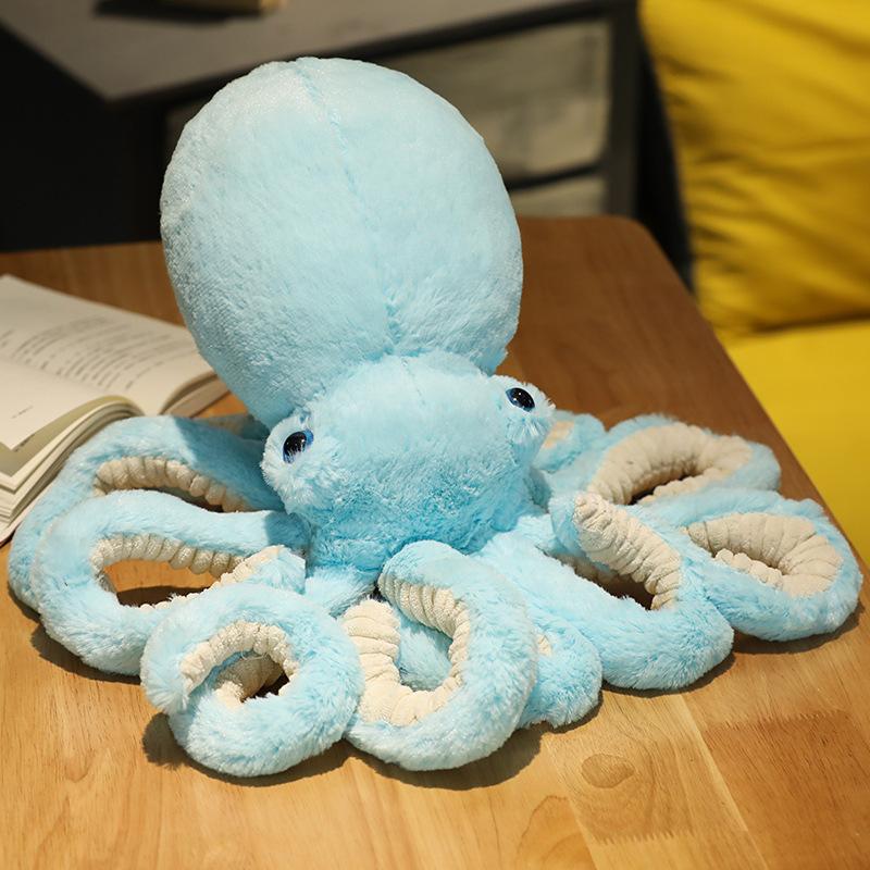 Plüsch-Oktopus XXL Weiches Kinderkissen Spielzeug Dekoration Kinderzimmer Tentakel Meerestier-Thema 30–90 cm | Sansoti