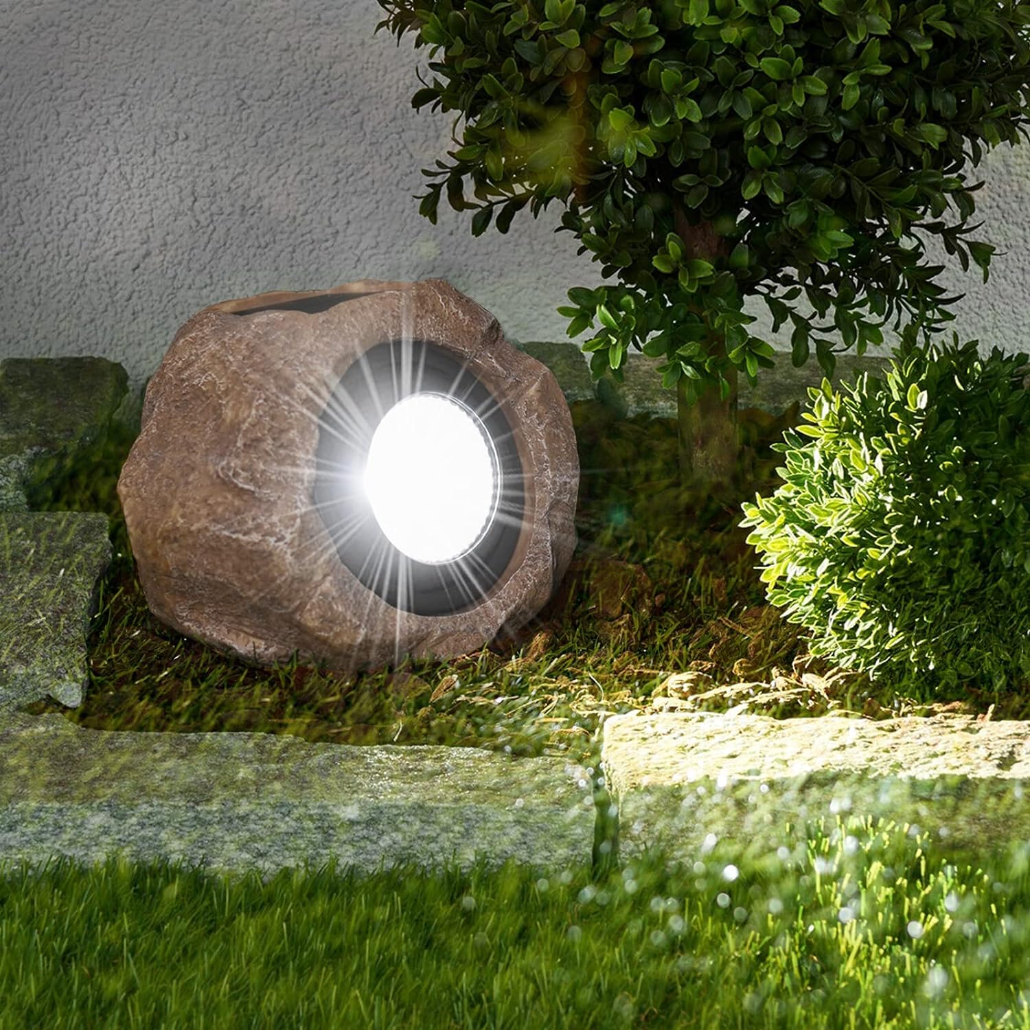 Solarlampen Rotsverlichting LED Tuinverlichting Buitenverlichting Zonne-energie Landschap Pad Terras | Sansoti