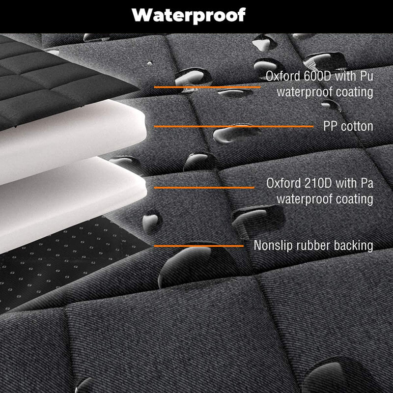 Hondenmand Autostoel Waterafstotend met Antislip Bodembescherming Luxe Zitkussen voor Auto Hond Reizen | Sansoti