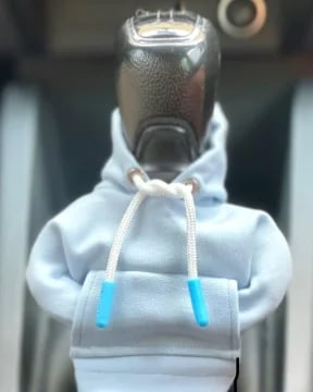 Mini-Hoodie-Schaltknaufbezug, universell, Polyester, Auto-Innenraumdekoration, Accessoire, Schutzbezug in 8 Farben | Sansoti