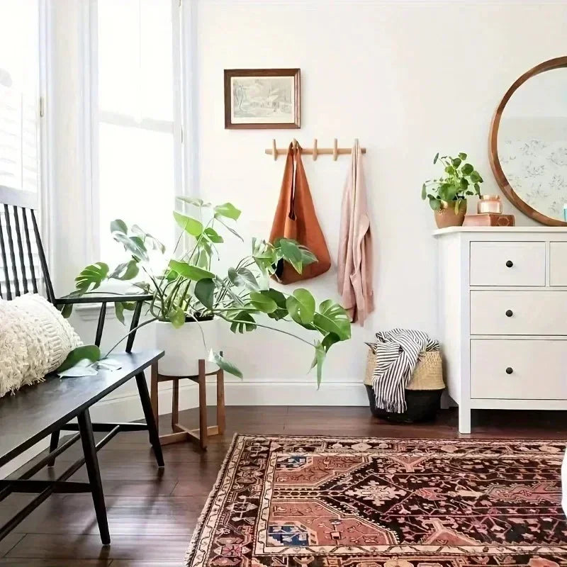 Kapstok Wand Eikenhout Minimalistisch 4 5 Haken Hal Garderobe Modern Scandinavisch | Sansoti