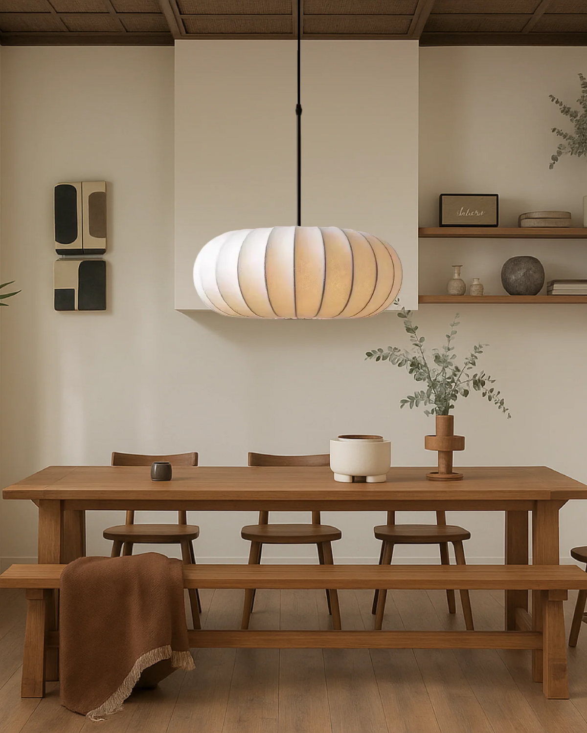 Sculptuurhanglamp met Organische Vorm Warm Wit Licht Dimbaar Moderne Pendellamp Eetkamer Woonkamer Entree | Sansoti