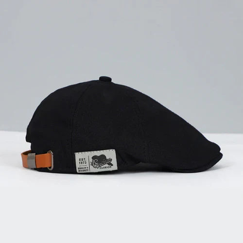 Adjustable Cotton Flat Cap for Men Lightweight Breathable Classic Casual Headwear Retro Style | Sansoti