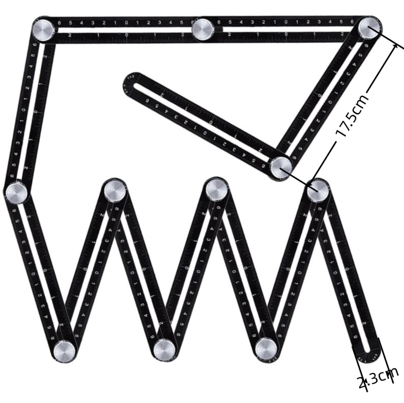 Adjustable Angle Finder for DIY Enthusiasts with 6 or 12 Flexible Segments for Accurate Angle Measurements | Sansoti