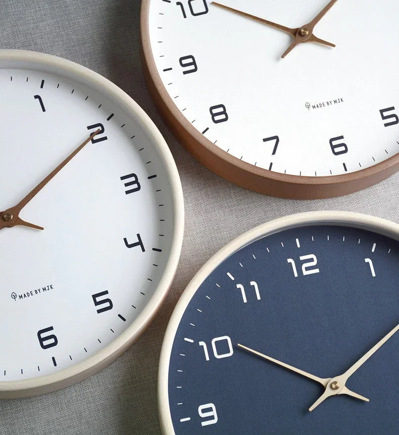 Wandklok Stil Uurwerk Minimalistisch Kunststof 25cm 30cm Woonkamer Slaapkamer Modern | Sansoti