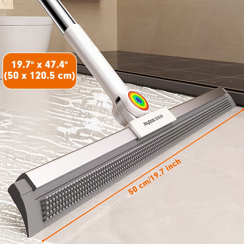 Bodenwischer mit Gummilippe und TPE-Bürsten 30cm 50cm Multifunktionale Reinigung für Hartböden | Sansoti