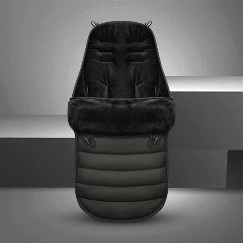 Babyschlafsack-Fußsack für Kinderwagen, universell, Baumwolle, winterwarm, winddicht, doppelter Reißverschluss, 90 cm, komfortabel | Sansoti