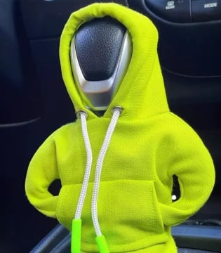 Mini-Hoodie-Schaltknaufbezug, universell, Polyester, Auto-Innenraumdekoration, Accessoire, Schutzbezug in 8 Farben | Sansoti