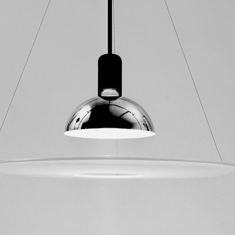 Minimalistische LED-Hängeleuchte aus Metall und Glas, E27, Esszimmer, Wohnzimmer, Schlafzimmer, skandinavische Pendelleuchte | Sansoti