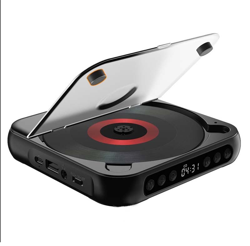 Tragbarer CD-Player mit Bluetooth 5.3, wiederaufladbarem 2000mAh Akku, Typ C USB, MP3, CD-R, CD-RW Unterstützung, kompaktes Design mit 3.5mm Anschluss | Restfield