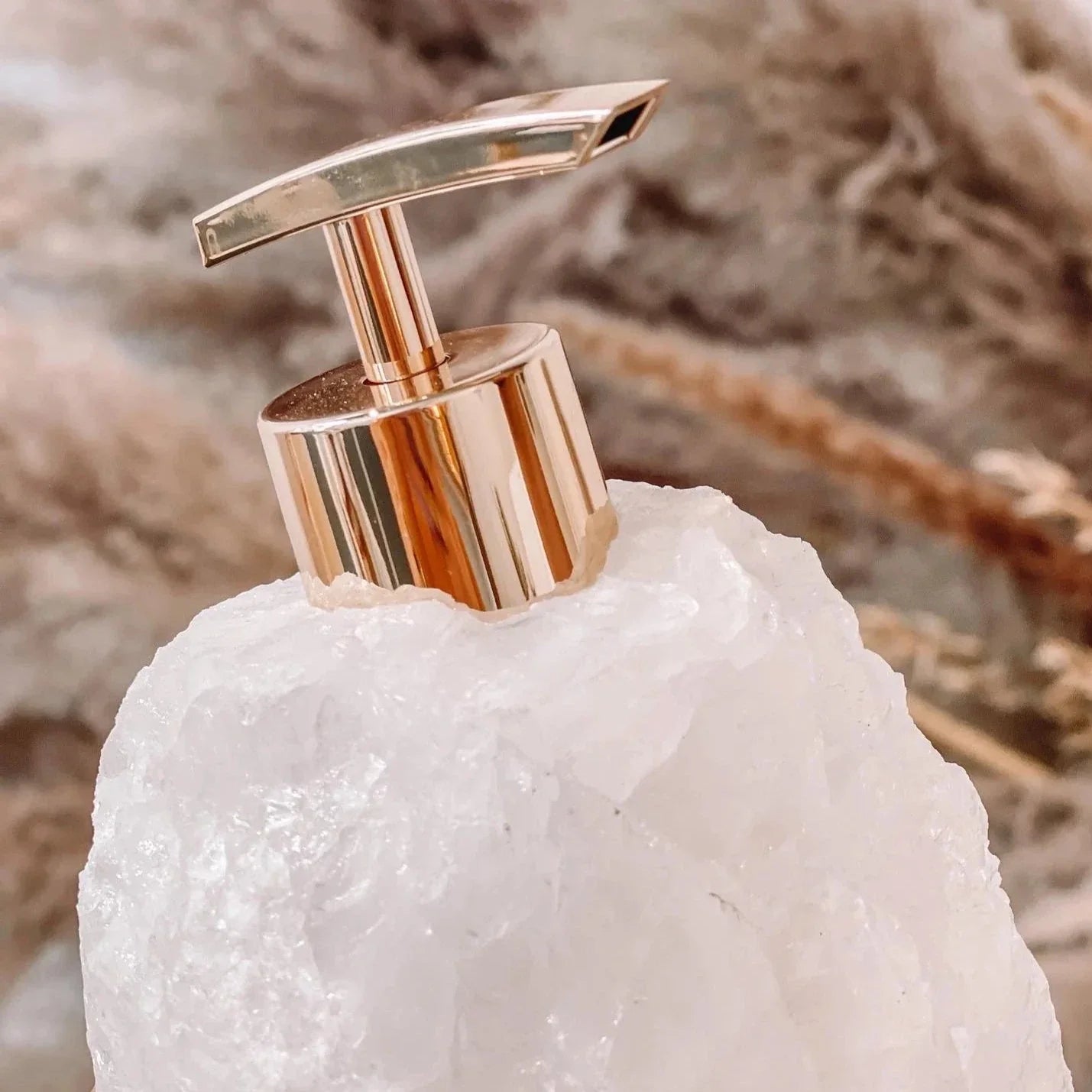 Kristallen Zeepdispenser Natuursteen Luxe Badkameraccessoire Premium 25-35ml | Sansoti