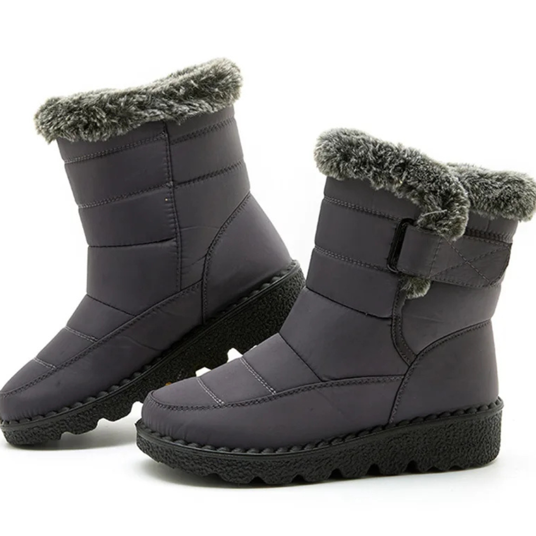 Waterdichte Dameslaarzen Winter Warme Voering Antislip Zool Wandelen Stad Werk Comfort Snowboots Dames | Sansoti