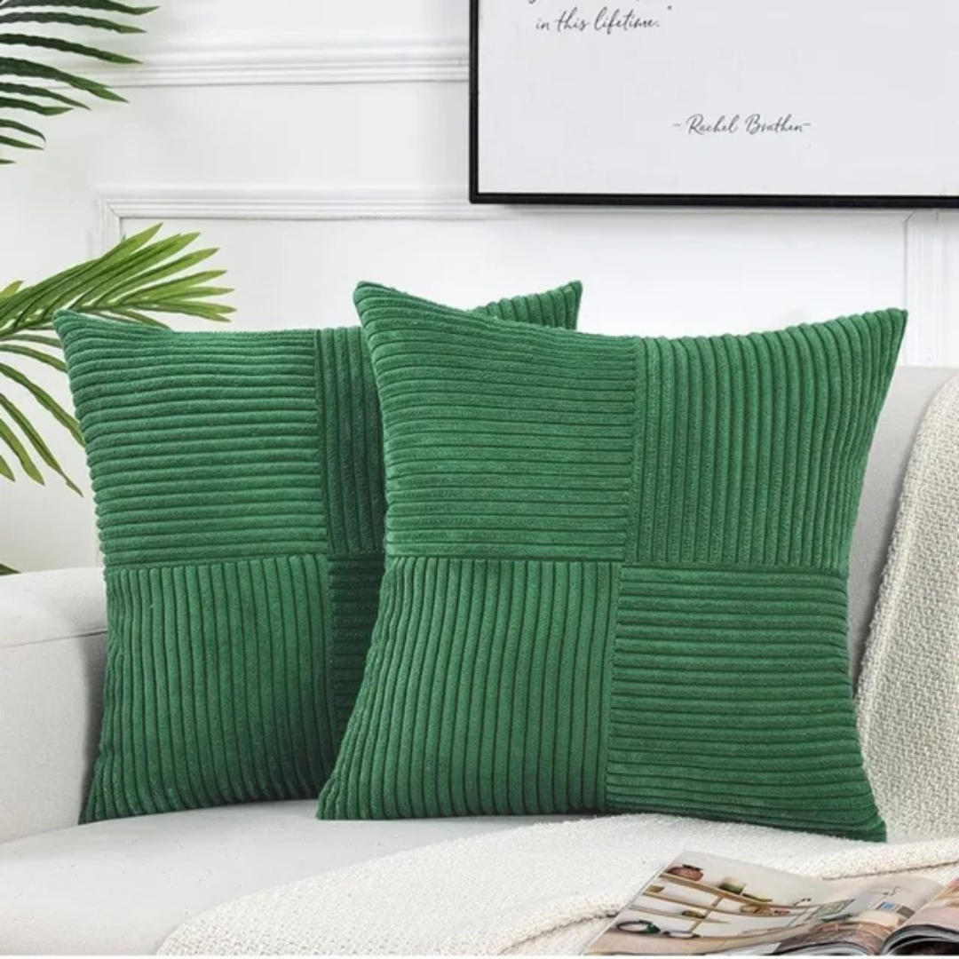 Samt-Zierkissen 45x45 cm mit Reißverschluss für Sofa und Bett Dekoratives Kissen Wohnzimmer Schlafzimmer | Sansoti