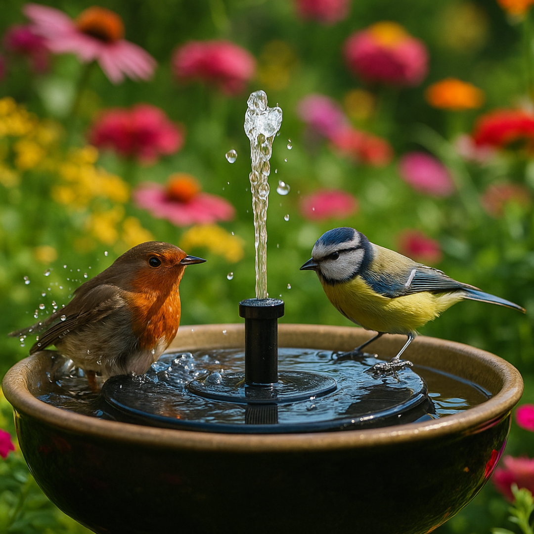 Solar-Powered Fountain Pump for Pond Birdbath and Garden with Automatic Operation | Sansoti
