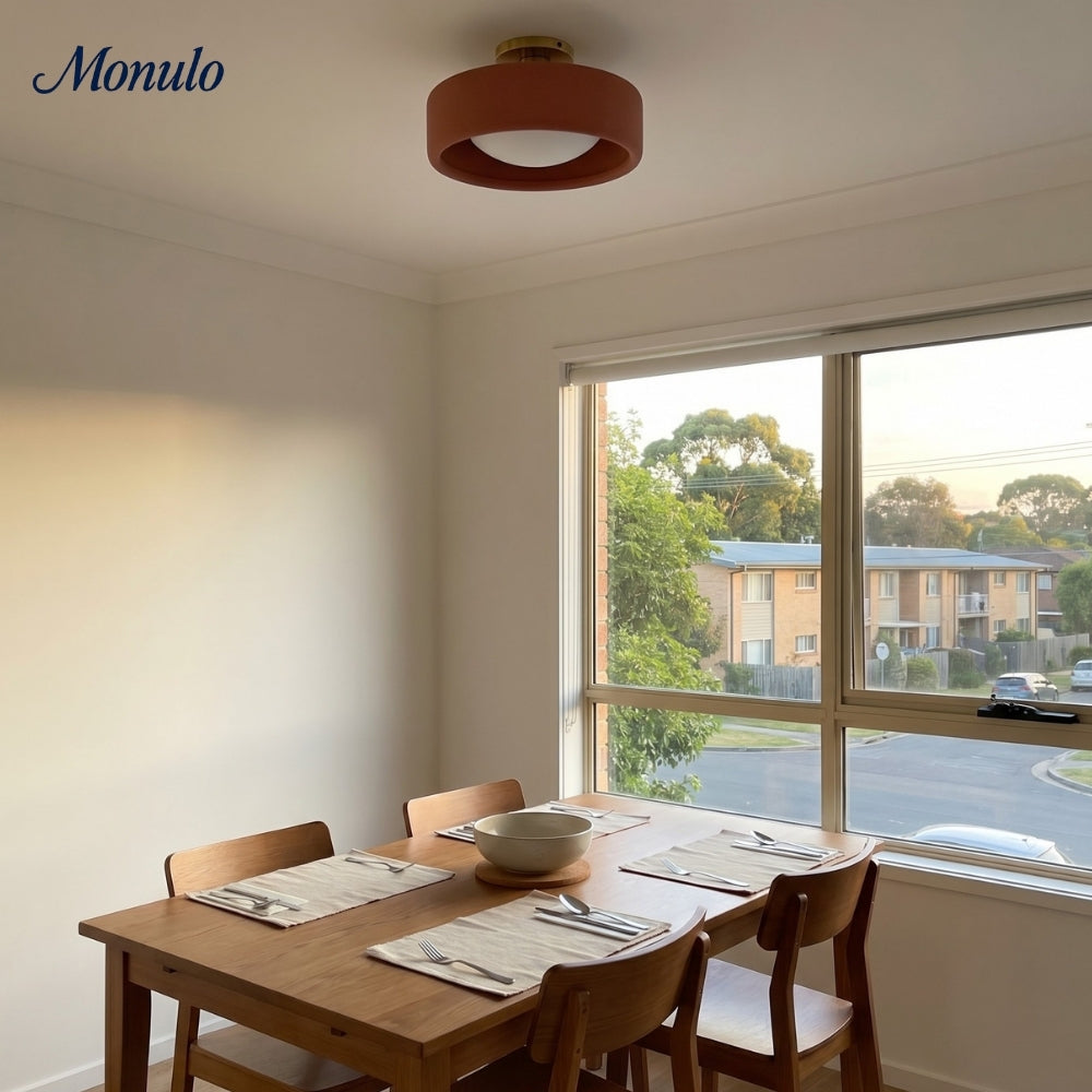 Porseleinen Plafondlamp met Strakke Montage – Moderne Lage Profiellamp Keramiek Opbouwverlichting | Sansoti