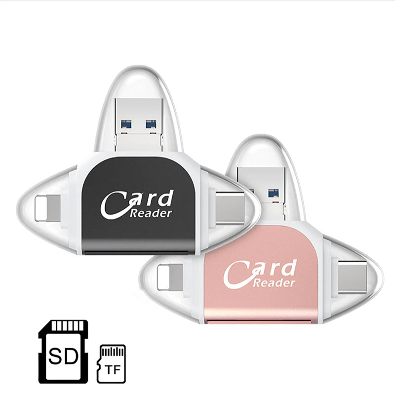 Kartenleser 4-in-1 USB C Lightning SD Micro SD USB 3.0 | Restfield