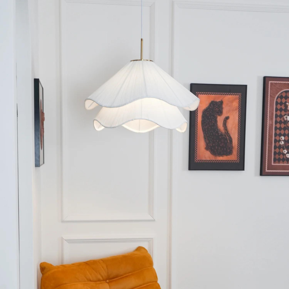 Hanglamp Japandi Stof Rond Scandinavisch Design E27 40-80cm Warm Licht | Sansoti