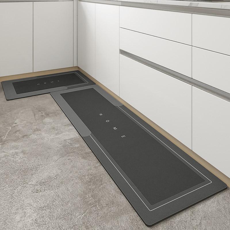 Sneldrogende Badmat met Hoge Absorptiekracht Grijs Beige Blauw Groen Ovaal Rechthoekig Microvezelbadmat voor Douche en Bad Badkamertextiel | Sansoti