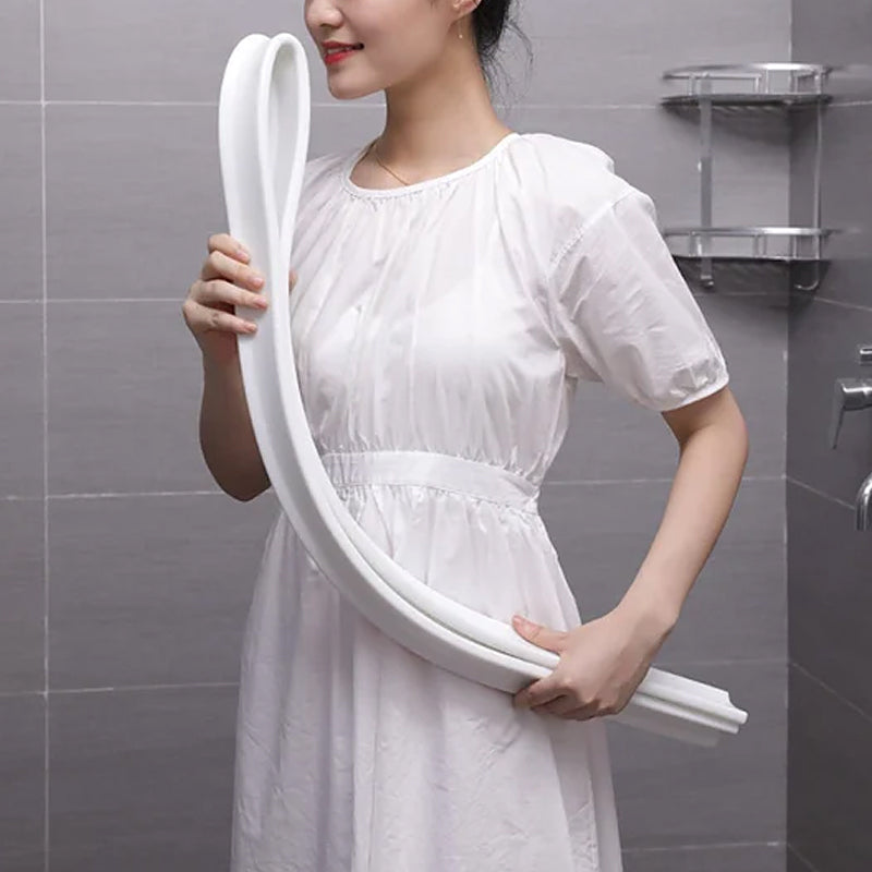 Bande coupe-eau en silicone, seuil de douche, bande de seuil pour mur de cuisine et salle de bains, joint flexible et étanche | Sansoti