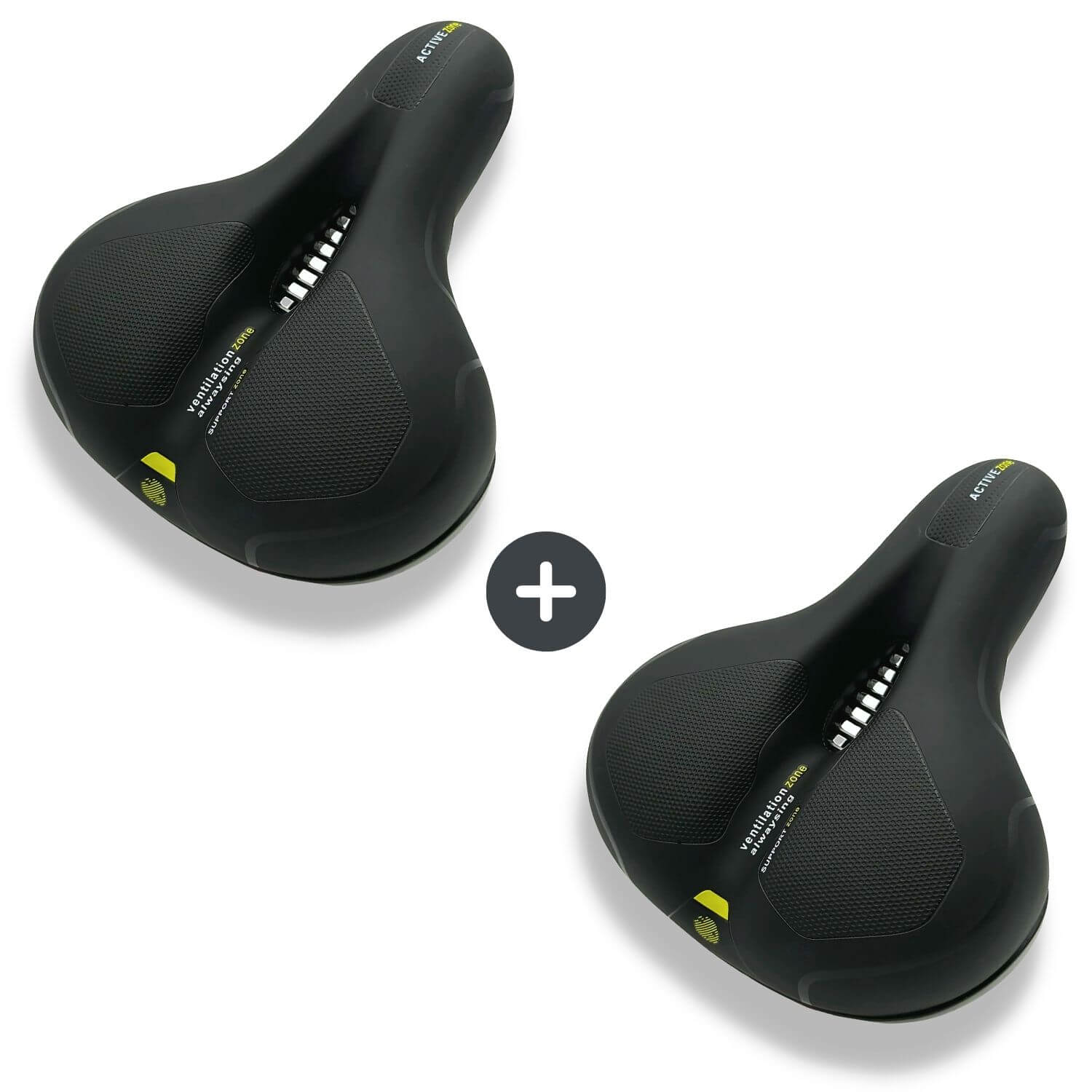 Ergonomisch Fietszadel met Gel-Demping - Comfortzadel voor Langere Fietstochten - Ademend en Drukverlagend - Universele Pasvorm | Sansoti