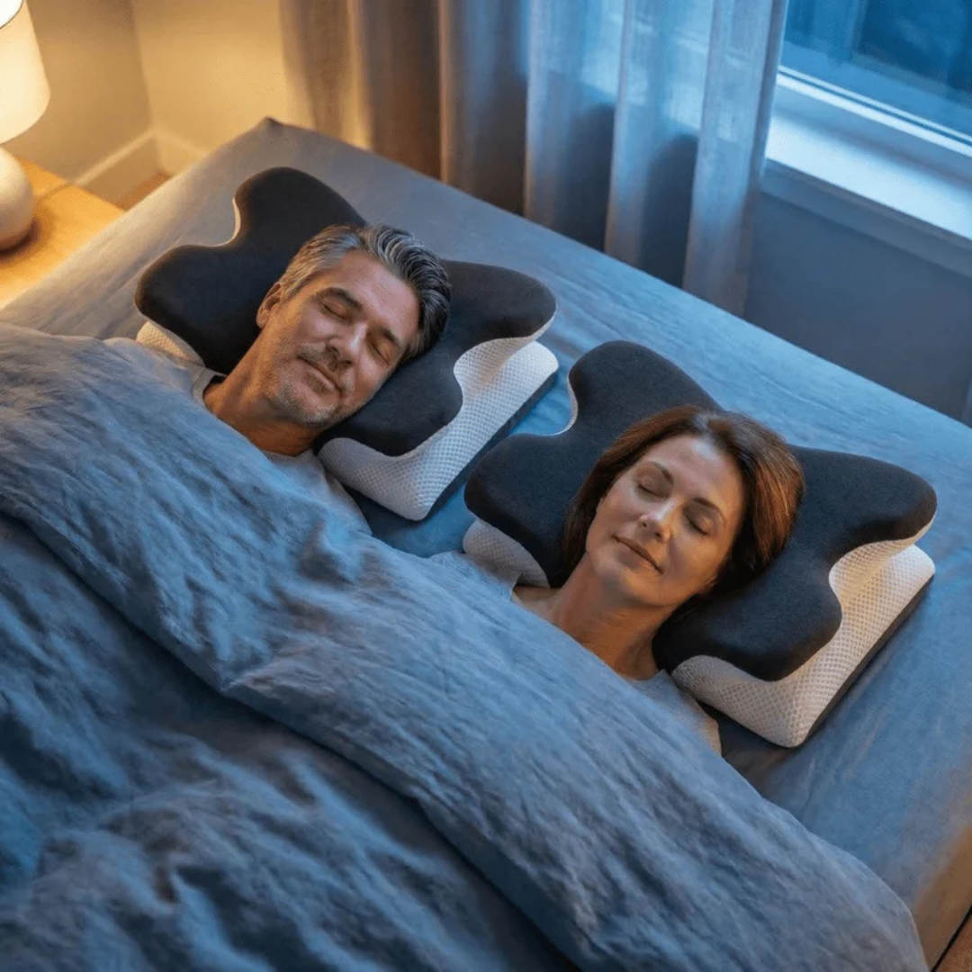 Oreiller cervical réglable en mousse à mémoire de forme, soutien ergonomique du cou, oreiller pour dormir sur le dos, le côté ou le ventre, housse lavable, confort | Sansoti