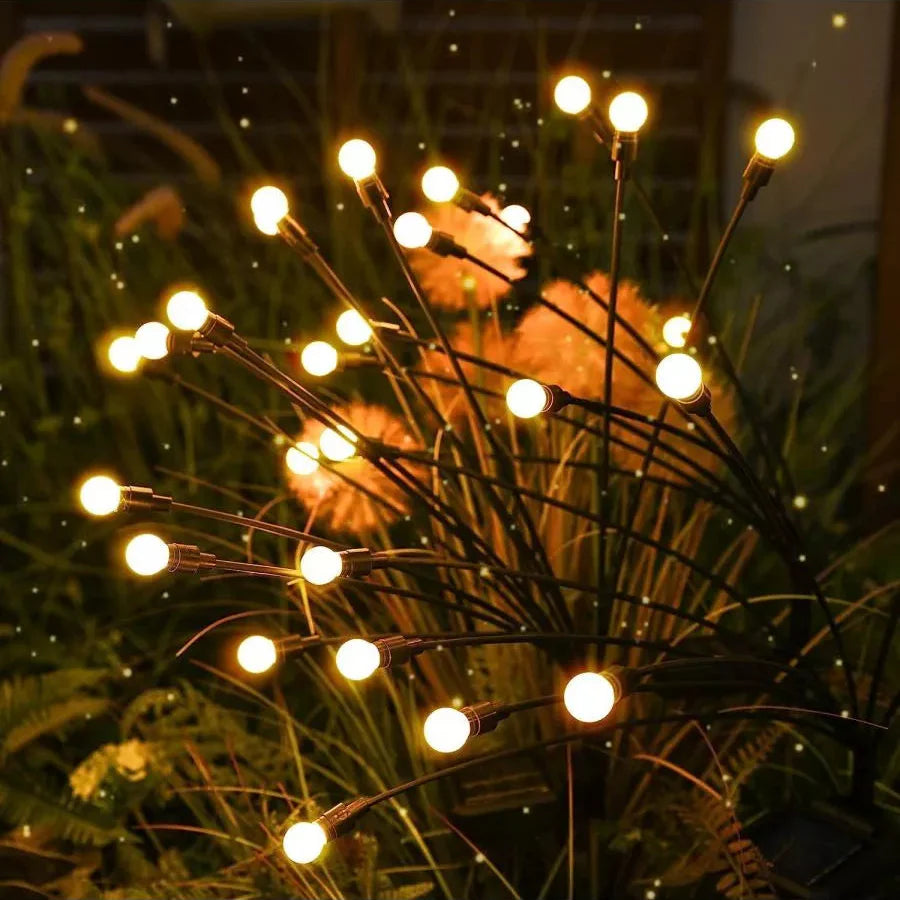 Glühwürmchen Gartenlampe Solar 20 LED Warmweiß Außenleuchte | Restfield