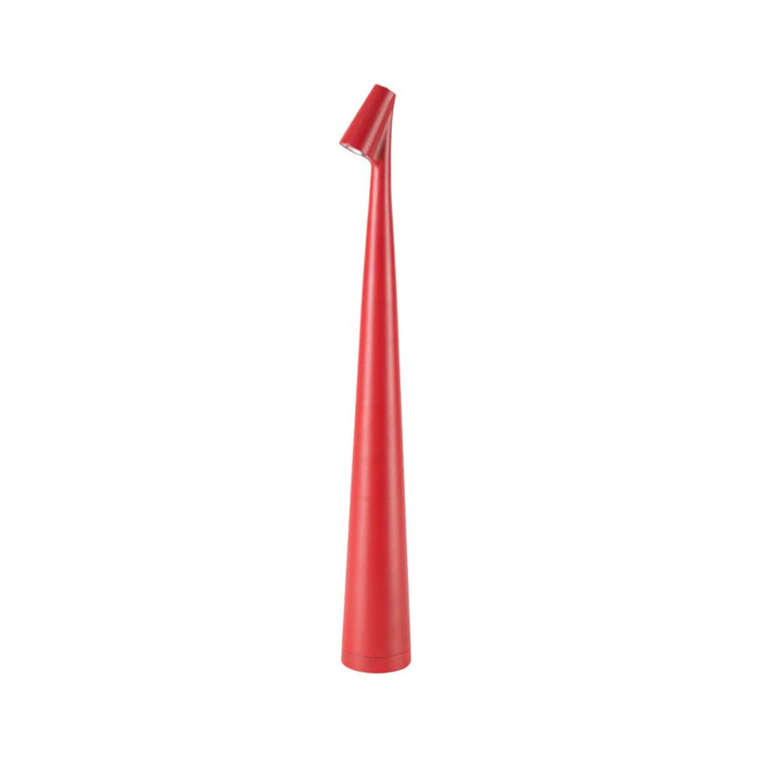 Pilar Touch Tafellamp Aluminium Rood USB Oplaadbaar Bureau Nachtkast | Sansoti
