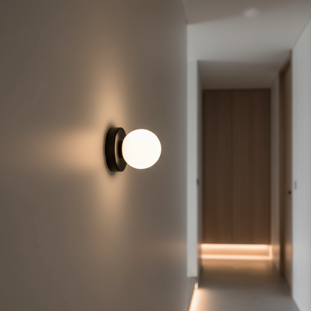 Glas-Kugel Wand- und Deckenleuchte mit farbiger Scheibe 12×10cm G9 LED 3000K Warmweiß 110-240V Festverdrahtet | Sansoti