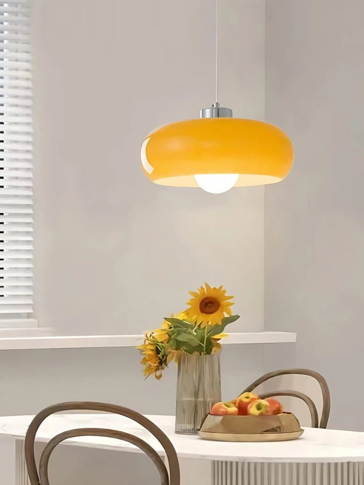 Bauhaus Glazen Hanglamp Metaal 11cm Nordic Design Eetkamer Keuken | Sansoti