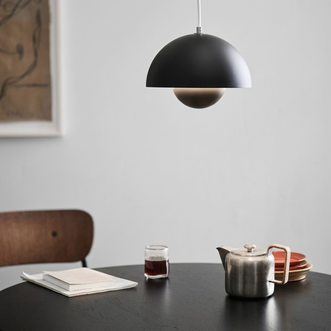 Suspension avec jardinière, design scandinave, métal E27, lumière blanc chaud, câble réglable, pour salon ou cuisine | Sansoti
