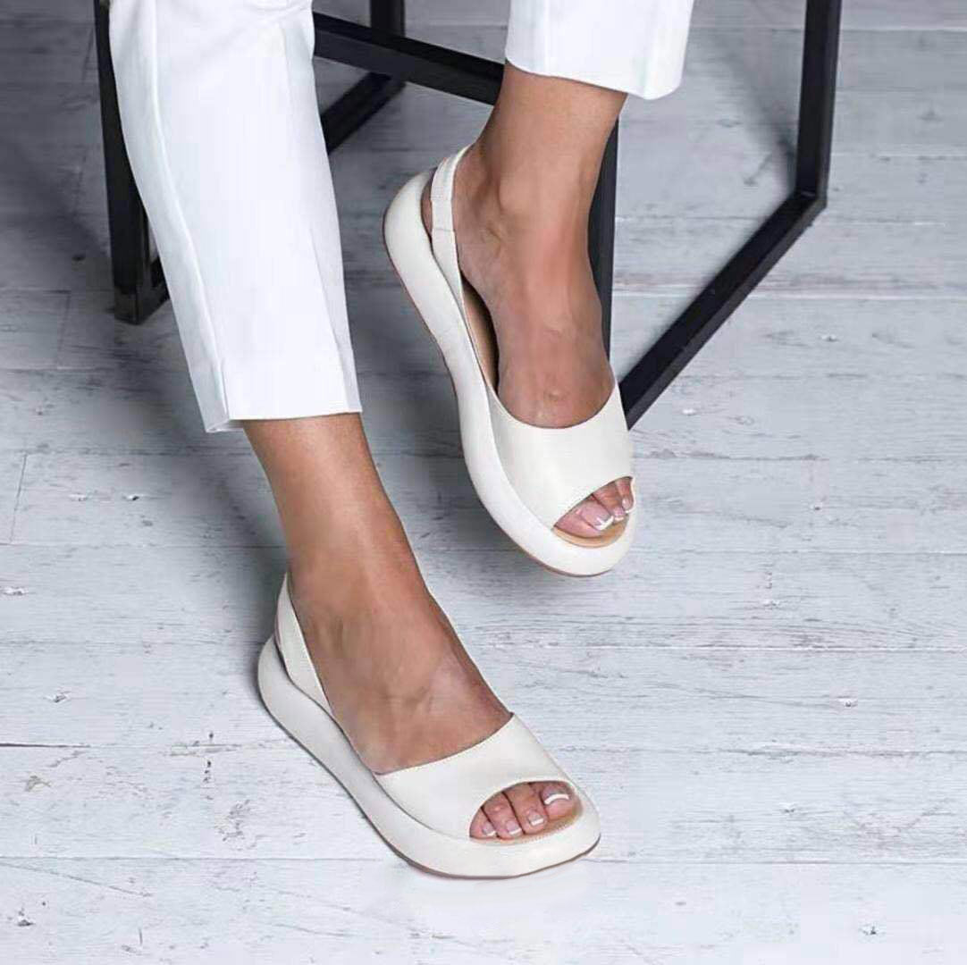 Platte Damessandalen Lente-Zomer Open Teenmodel Casual Teenslippers Comfortabel Schoeisel Strandschoenen | Sansoti