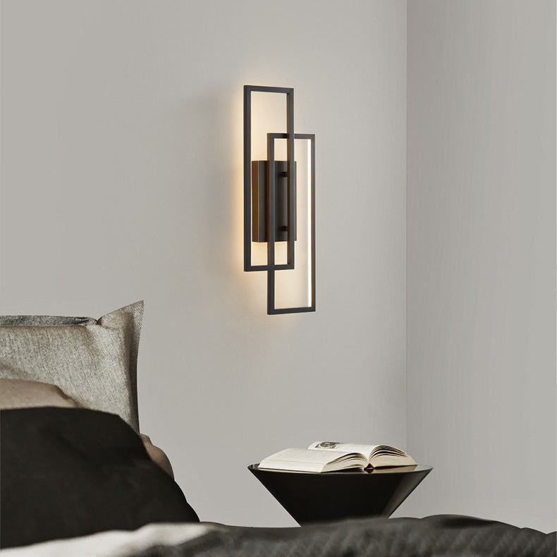 Geometrische LED Wandlamp met Instelbare Lichtkleur – Moderne Sfeerverlichting voor Gang, Slaapkamer en Hal | Sansoti