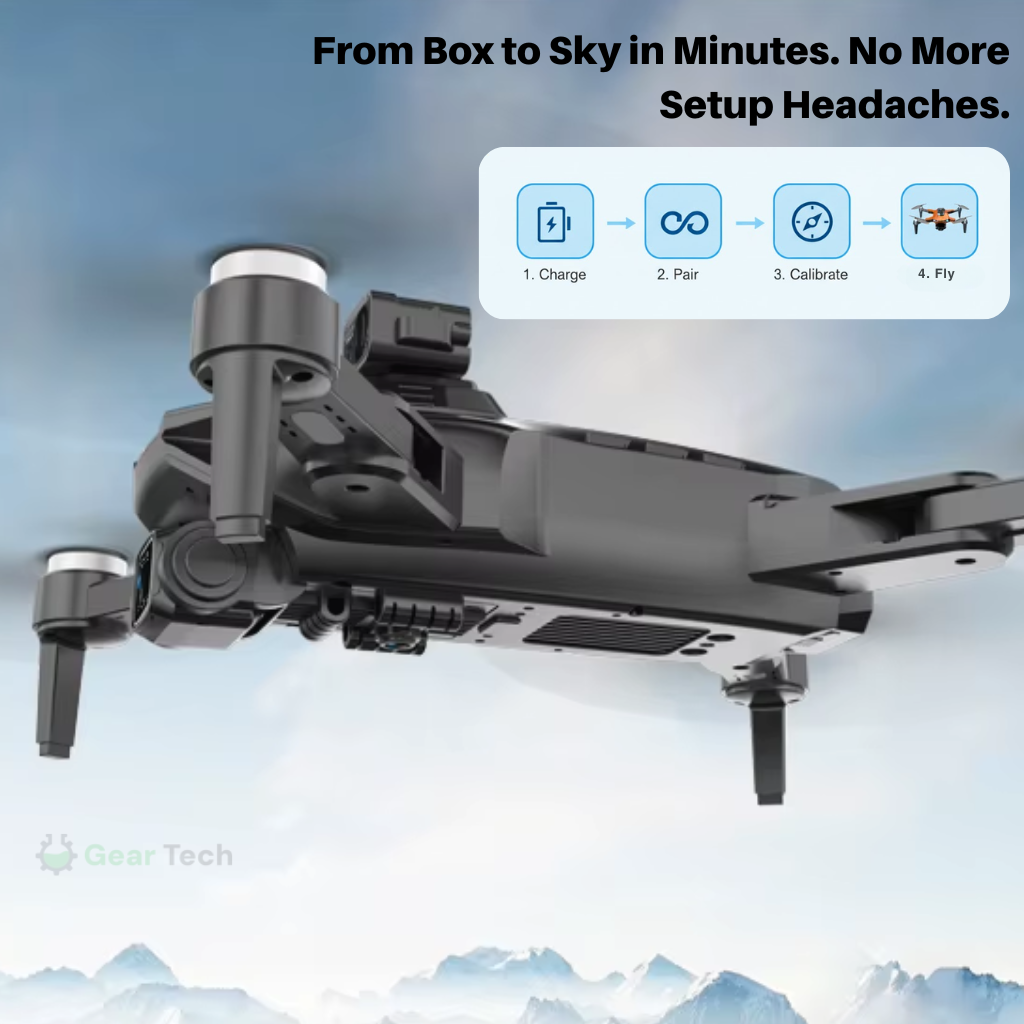 Professionele Camera Drone met 8K Dual Camera en GPS-stabilisatie – Borstelloze Motoren | Sansoti