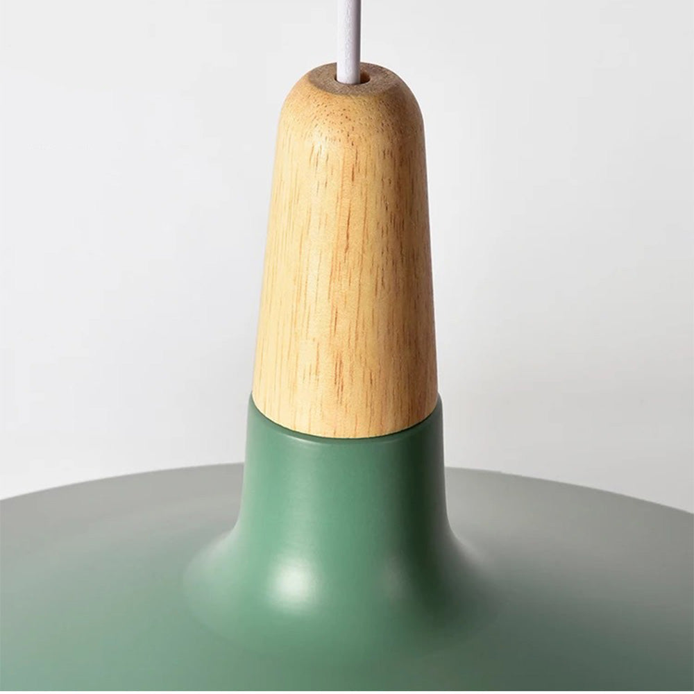 Hanglamp Scandinavisch Aluminium Hout Wit E27 Eettafel Woonkamer Minimalistisch Design Verlichting Keukeneiland | Sansoti