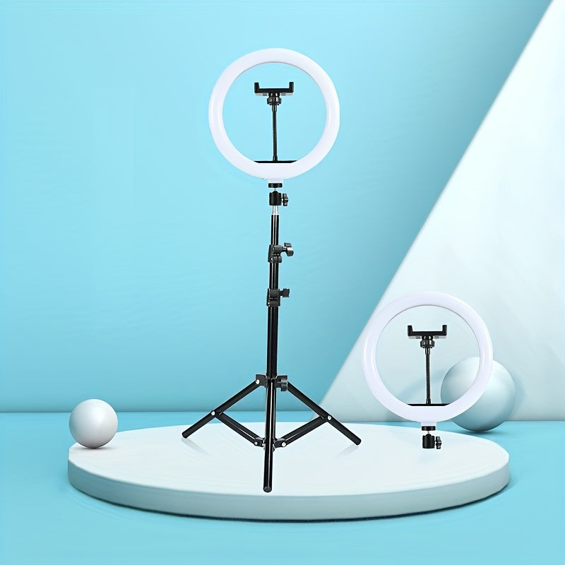 Professionele LED-Ringlamp met Verstelbaar Statief en Telefoonhouder voor Foto & Video | Sansoti