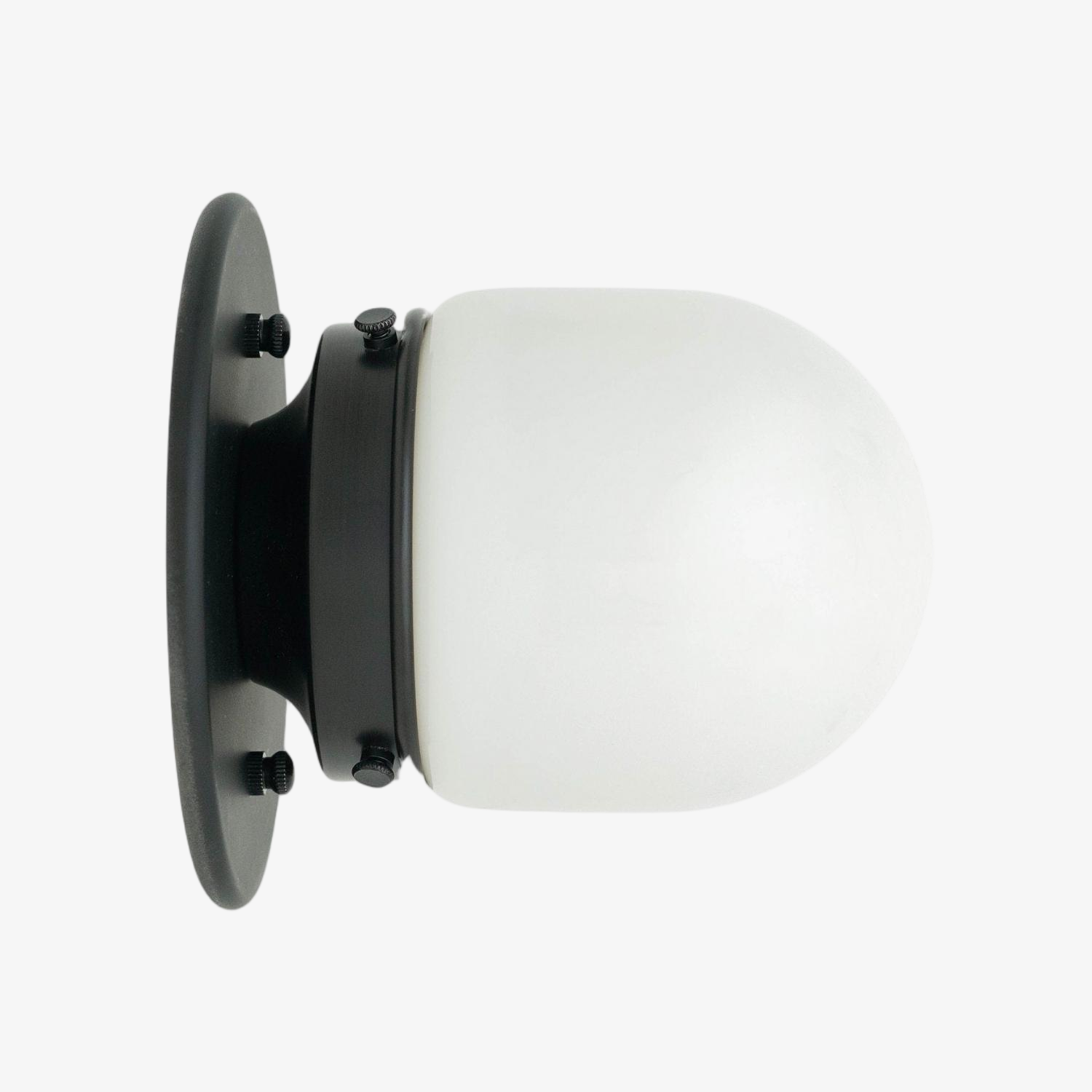 Opaal Glazen Wandlamp & Plafondlamp Dubbelfunctie Modern Design Messing | Sansoti