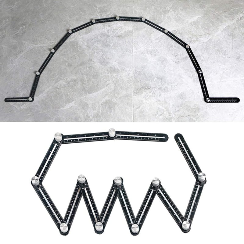 Adjustable Angle Finder for DIY Enthusiasts with 6 or 12 Flexible Segments for Accurate Angle Measurements | Sansoti