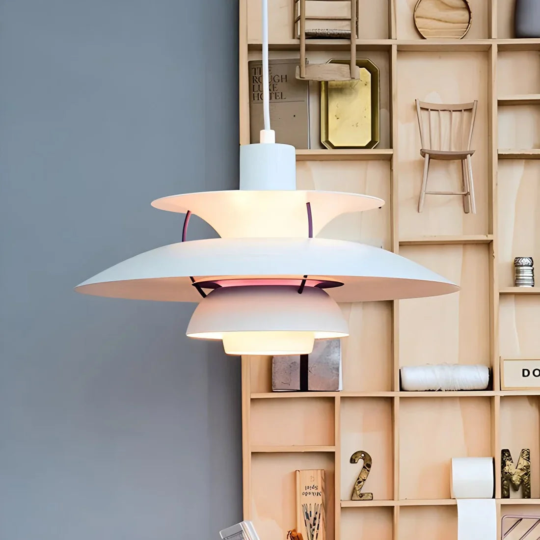 Suspension métal E27 vert table à manger salon lampe design superposée suspension scandinave éclairage d’ambiance intérieur | Restfield