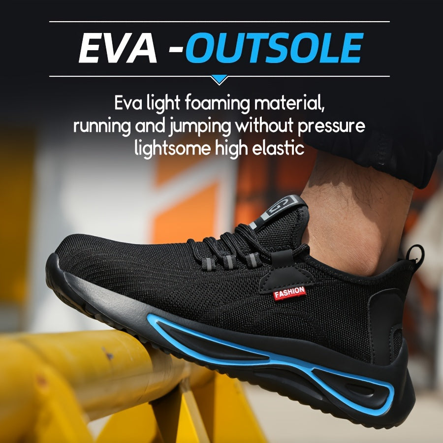 Werkschoenen voor Heren – Lichtgewicht met Stalen Neus en Antislip Zool | Sansoti