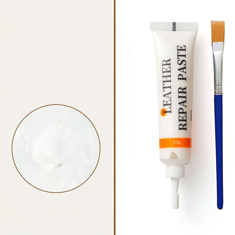 Kit de réparation du cuir pour meubles, sièges de voiture et canapés, kit de restauration avec applicateur 3x10cm | Sansoti