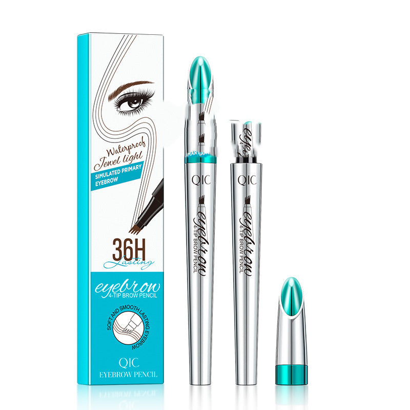 3D Eyebrow Pencil for Natural Hair Look | Precision Applicator | Long-lasting up to 36 Hours | Waterproof Brow Pencil | Sansoti