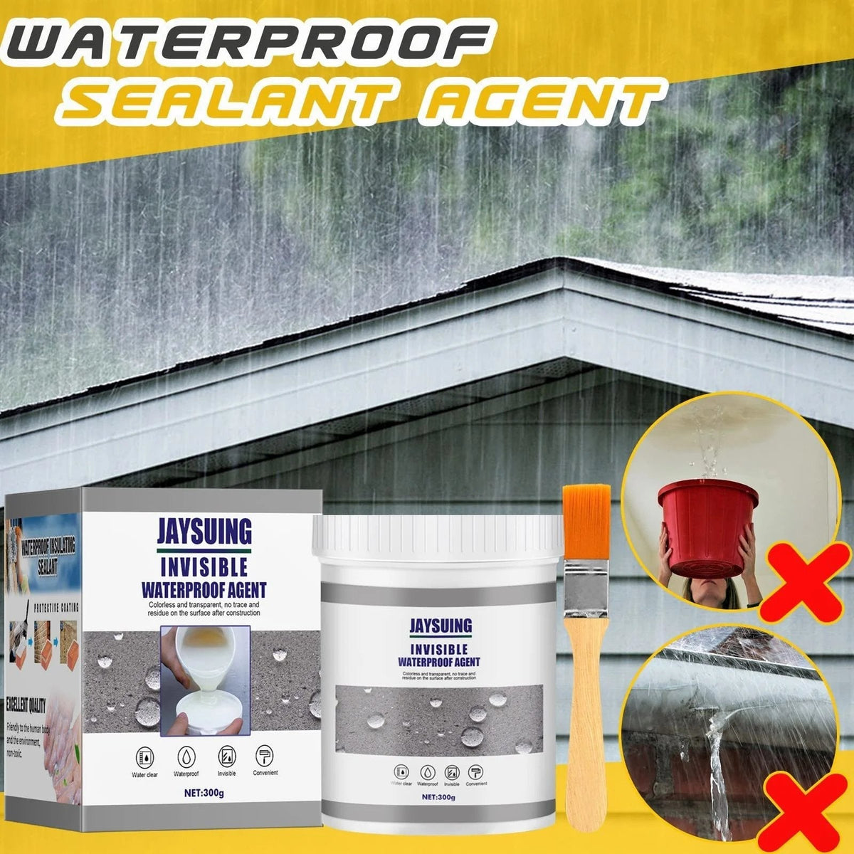 Transparent Sealant 30g Waterproof for Repairing Cracks Joints Roofs Bathrooms Windows Pipes Indoor Outdoor | Sansoti