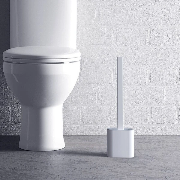 Toiletborstel met Flexibele Siliconen Kop – Hygiënisch en Modern Design voor Eenvoudige Reiniging | Sansoti