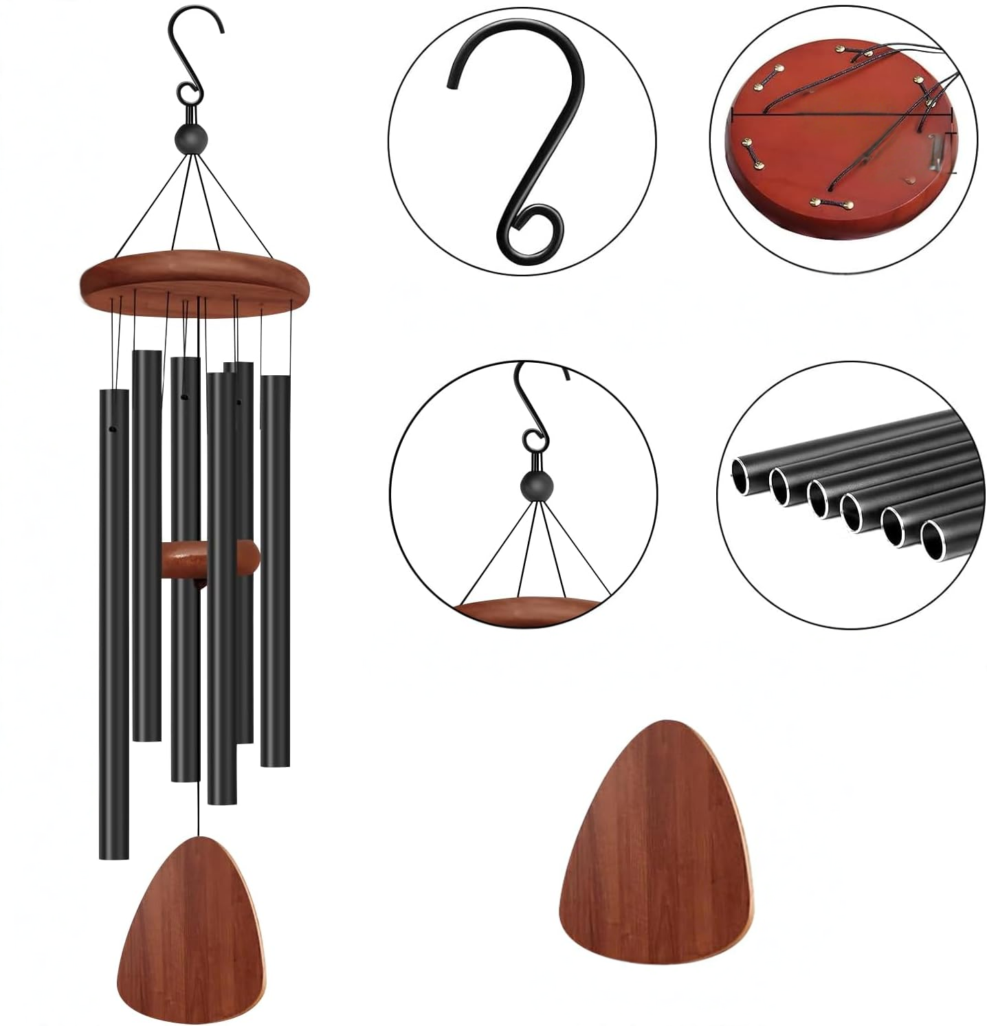 Metalen Windgong 68 cm – Rustgevende Klanken voor Tuin en Balkon | Sansoti